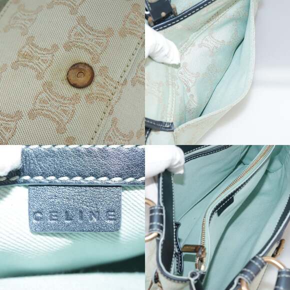 CELINE Paris Macadam Canvas Boogie Hand Bag Peppermint - Picture 12 of 13